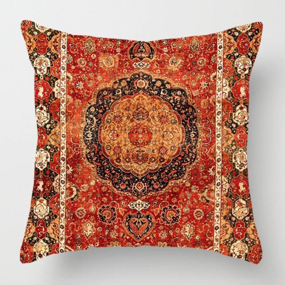 Ancient Persian Carpet Style Cushion Cover